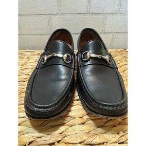 Allen Edmonds Verona Mens Black Leather Bit Loafers Made in Italy 8.5 D 49600